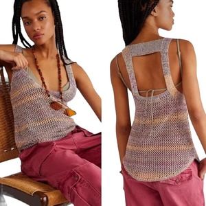 Free People Multicolor Knit Tank Top